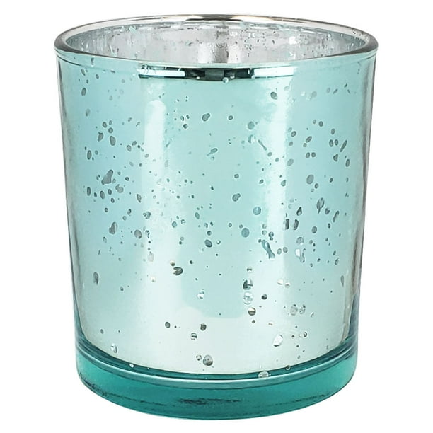 Mercury Glass Votive Candle Holders for Weddings and Home D/écor Just Artifacts Mercury Glass Votive Candle Holders 3-Inch Speckled Silver Set of 25